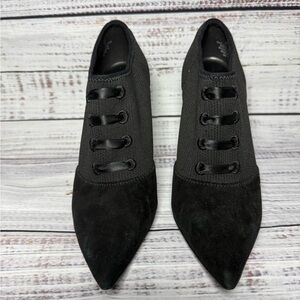 Women's Black Lace-Up Shoes